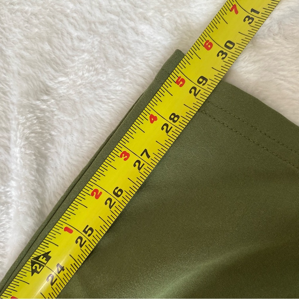 Figs Yola Maternity Skinny Scrub Pants Sz M Dark Olive Green Army Cargo Pockets - Picture 14 of 14
